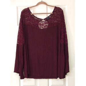 Torrid maroon plus size top